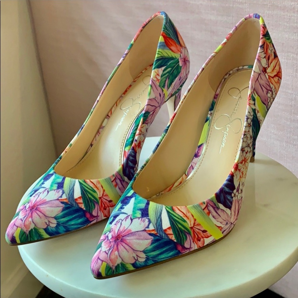 Jessica Simpson Floral heels